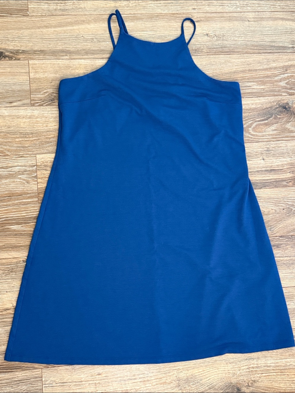 Banana Republic Blue High-Neck Spaghetti Strap athletic dress large